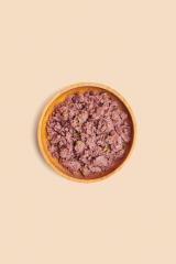 Doseninhalt Hundefutter mit Ente